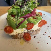 Avocado toast   at Blackbird in Bruges