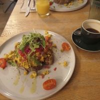 Tofu scramble: tasteful! at Blackbird in Bruges