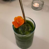 Green juice at Blackbird in Bruges