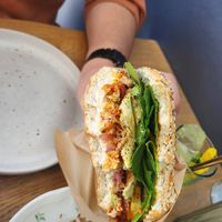 Black bird bagle at Blackbird in Bruges