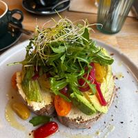 Toast Avocado at Blackbird in Bruges
