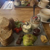 Vegan chai latte at Blackbird in Bruges