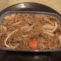 Vermicelli with mock chicken and vegetables  at Happy Garden in Wolverhampton