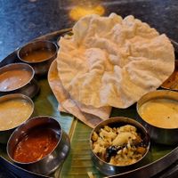 Unlimited thali meal at Hotel Annapoorna in Thiruvananthapuram
