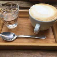 Vegan capuccino at Omam in Liberec