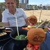 Three burger options! at Art Burger Sushi Bar in Myrtle Beach