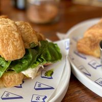 Pesto croissant and plain croissant with jam   at Secret Spot - Berawa in Tibubeneng