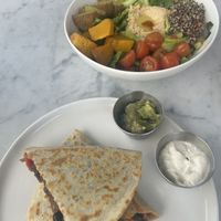 quesadilla and falafel bowl  at Secret Spot - Berawa in Tibubeneng