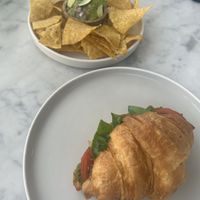 pesto croissant and chips w guac   at Secret Spot - Berawa in Tibubeneng