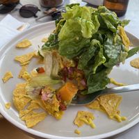 Breakfast Patty (chickpea and cauliflower patty with guacamole, pico de gallo, roasted pumpkin, topped with lettuce and dressing) at Secret Spot - Berawa in Tibubeneng