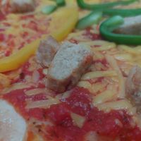 Plant based chicken pizza at Aposto in Aachen