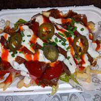 Kebab fries at Knaves Kitchen in Leeds