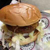 Knaves Gourmet BBQ Burger  at Knaves Kitchen in Leeds