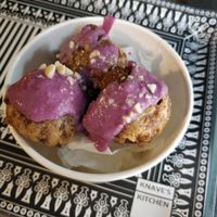 Deep fried cookie dough at Knaves Kitchen in Leeds