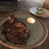 Blue oyster mushroom from their own ‘Funghi farm'  at Ark in Copenhagen