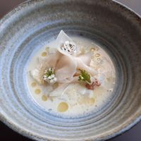Turnip and macadamia nut gazpacho at Ark in Copenhagen