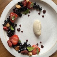 Berries / cream  at Ark in Copenhagen