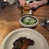 Star dish: mushroom grown at their own mushroom farm   at Ark in Copenhagen