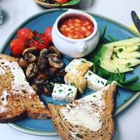 Vegan breakfast  at Otter Trading in South East London