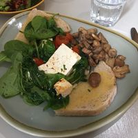 Tofu breakfast at Otter Trading in South East London