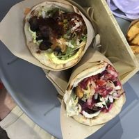 Mushroom souvalaki  at Cookoomela Grill in Athens