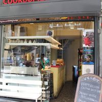 Outside at Cookoomela Grill in Athens