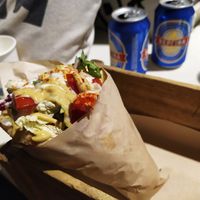 Rainbow souvlaki. Delicious! at Cookoomela Grill in Athens