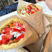 Pita was very salty and mushroom souvlaki was the chipest mushroom without any special taste. Tables need proper cleaning, they were  at Cookoomela Grill in Athens