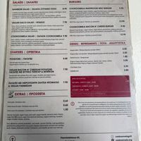 Menu at Cookoomela Grill in Athens