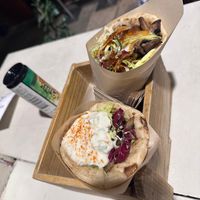 Brown&BBQ, green&white #Veganuary at Cookoomela Grill in Athens