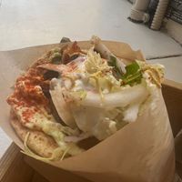 Rainbow wrap  at Cookoomela Grill in Athens