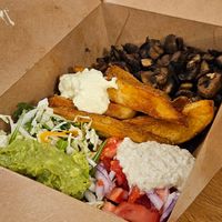 Mushroom gyros at Cookoomela Grill in Athens