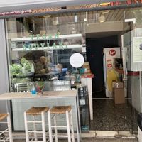  View of entire inside; seating is all outdoors at Cookoomela Grill in Athens