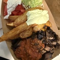 Mushroom gyros  at Cookoomela Grill in Athens
