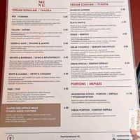 Menu at Cookoomela Grill in Athens
