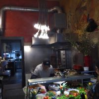 Fresh vegetables at Dada Falafel in Berlin