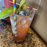 They said it’s vegan! No Worcestershire bloody Maria   at Pinky's Westside Grill in Charlotte