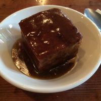 dessert with sticky toffee at The 78 in Glasgow