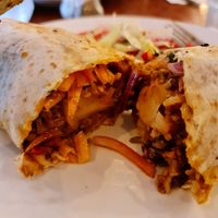 Burrito inside at The 78 in Glasgow