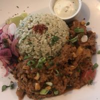 Charred corn and roast squash chilli  at The 78 in Glasgow