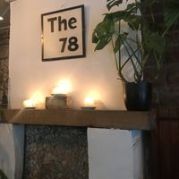 Candles lit at all tables give a great ambiance   at The 78 in Glasgow
