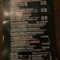 Menu   at The 78 in Glasgow