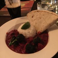 Red beer curry at The 78 in Glasgow