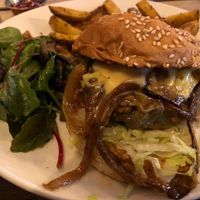 Delicious cheeeezy burger! at The 78 in Glasgow