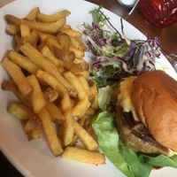 the photo doesn‘t do the burger the justice it deserves tbh at The 78 in Glasgow