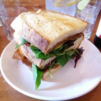 Custom made vegan bacon and avocado sandwich at The 78 in Glasgow