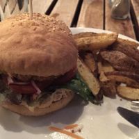 Vegan Falafel burger special at The 78 in Glasgow