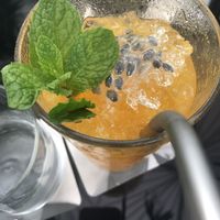 House iced teas - passionfruit and mango at Merah Putih in Seminyak