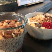 Chia pudding and all in gluten free oats at GRØD -Torvehallerne in Copenhagen