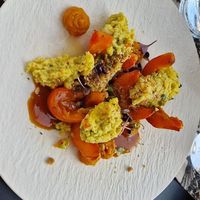 Baked pumpkin with millet  at Brunner in Schladming